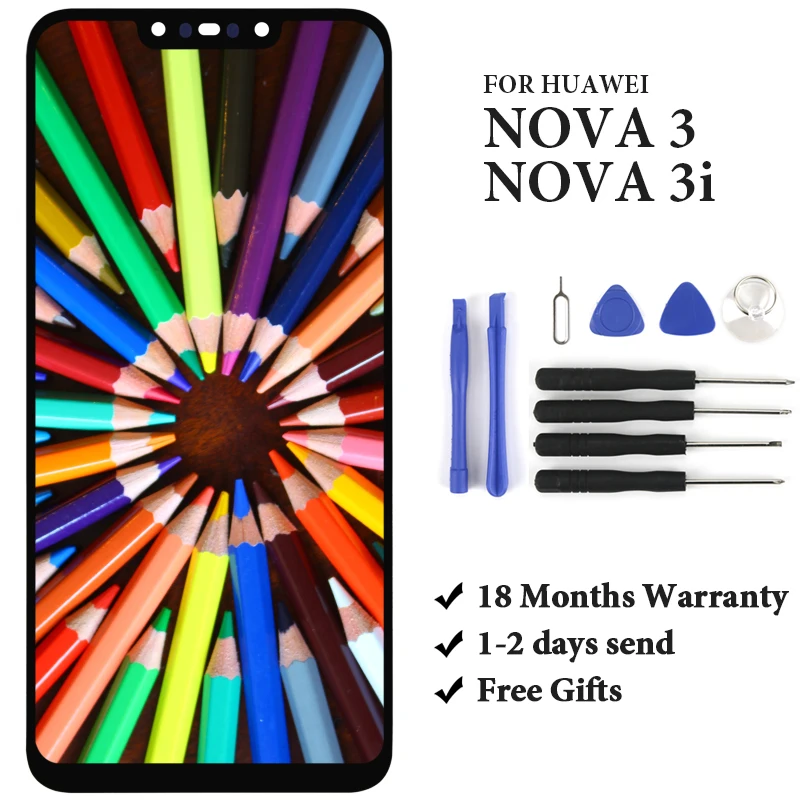 Жк дисплей с тачскрином в сборе для Nova 3 3i сменный экран 4 5 1 2 2|Экраны мобильных