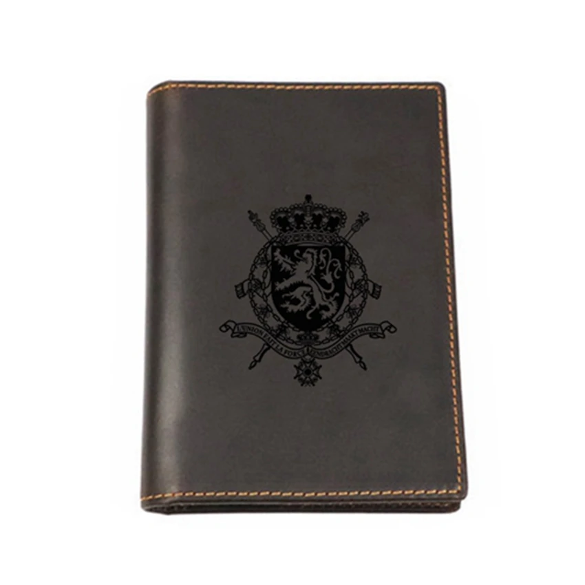Belgium Passport Wallet Genuine Leather Credit Card Holders Vintage Slim Purse Custom Name Travel Cover Functional Men | Багаж и сумки
