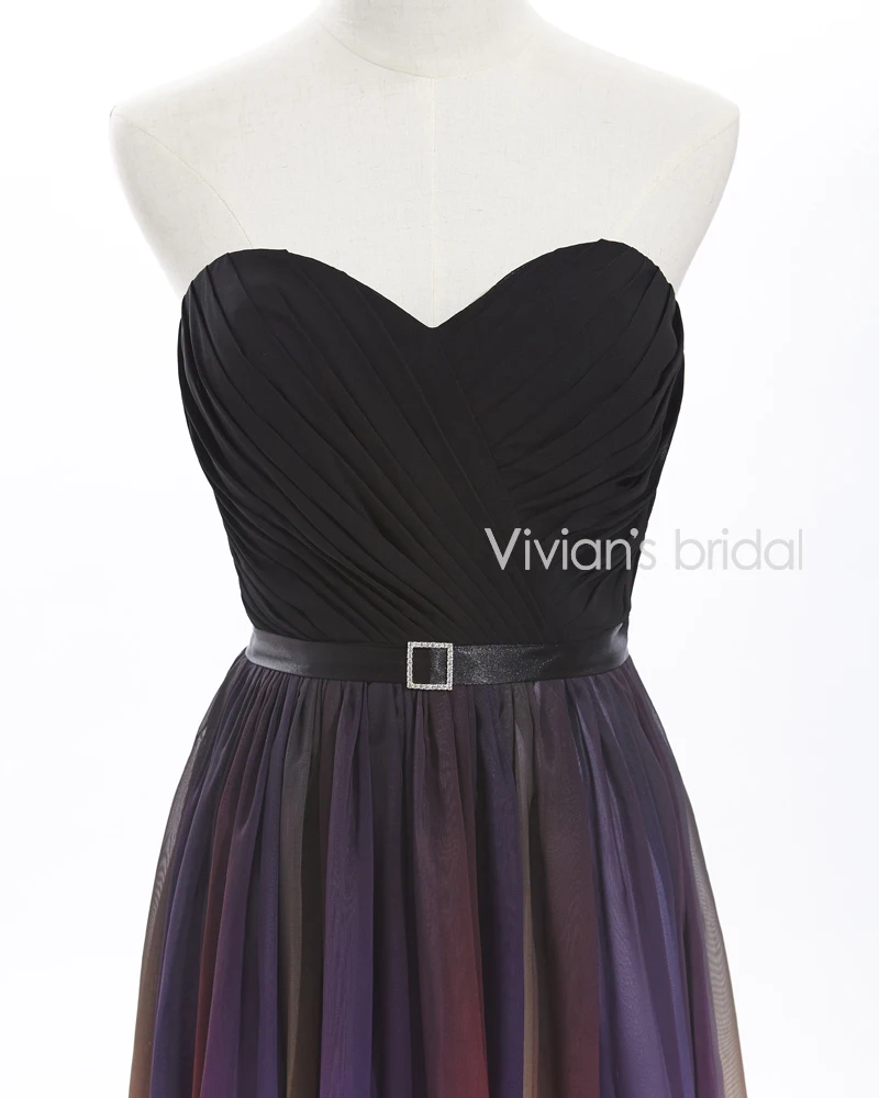Vivian's Bridal Elegant Sweetheart A-Line Colorful Long Evening Dresses Off shoulder Backless Women Formal Chiffon Gown | Свадьбы и