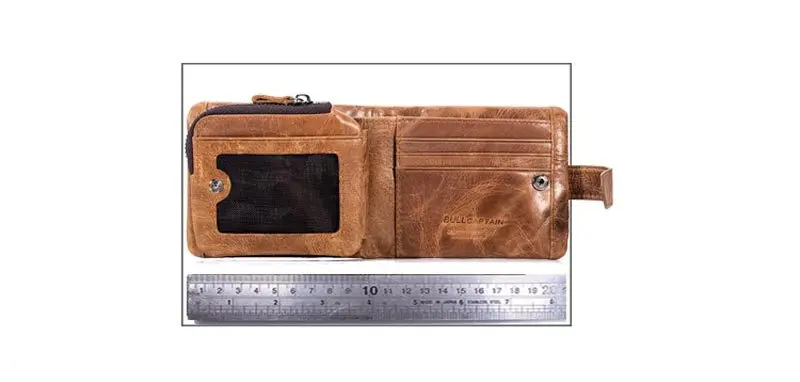 BULLCAPTAIN натуральная кожа Женский кошелек wallett для монет женский маленький Portomonee Rfid мужской кошелек для девушек сумка для денег