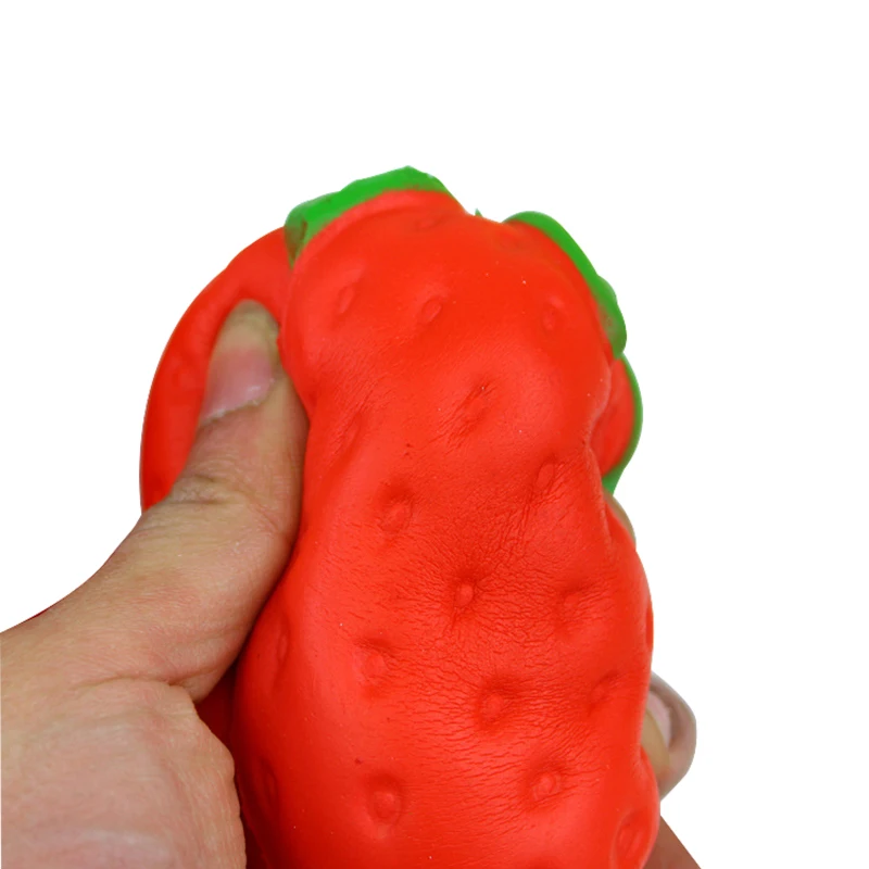 2018 Новый высокое качество Kawaii милые jumbo 8 см клубника мягкой Ароматические Squishy