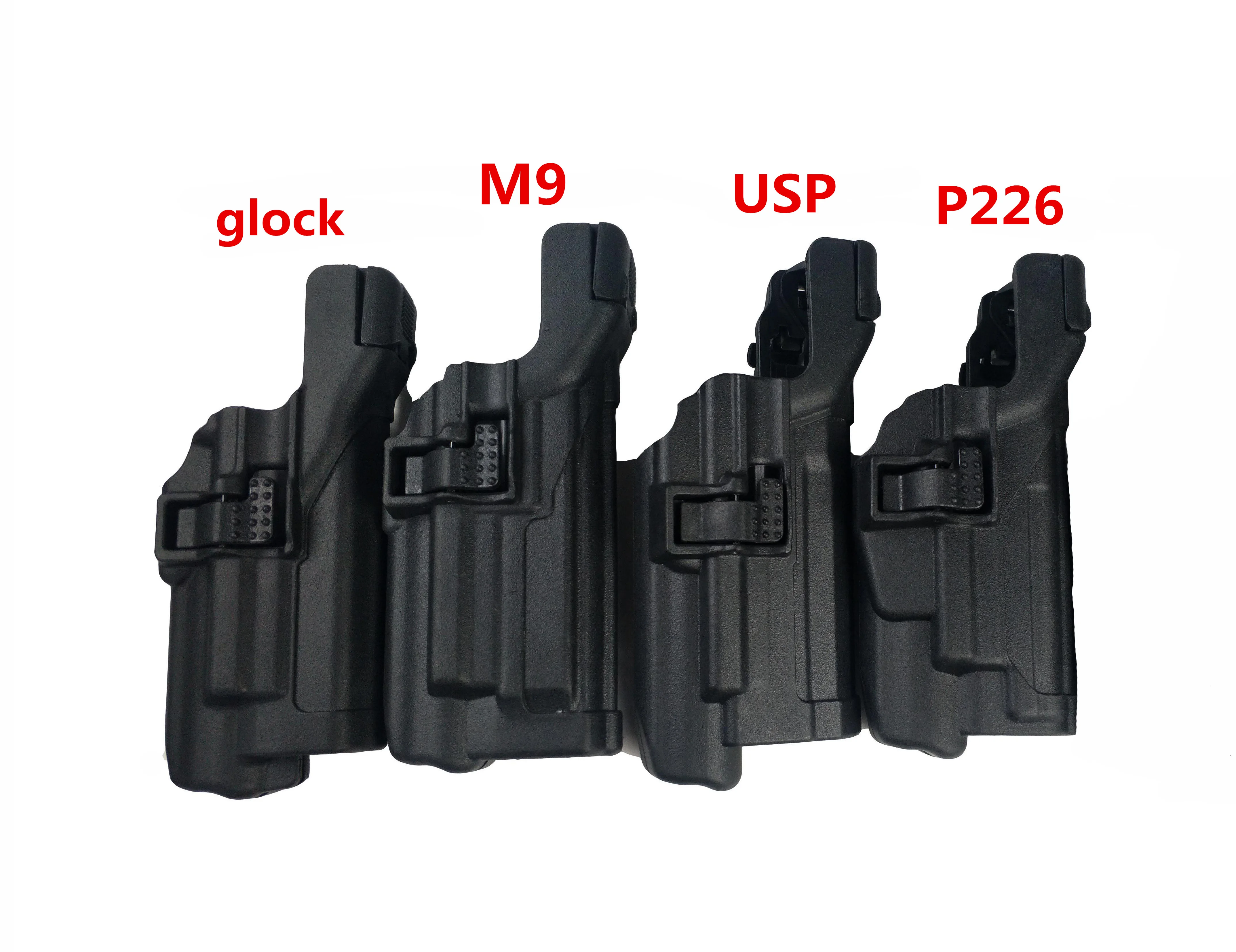 

Тактическая Автоматическая блокировка подшипниковый ремень для пистолета кобура с лампой для стрельбы для Glock 17 19 M9 92 Colt 1911 Sig P226 HK USP