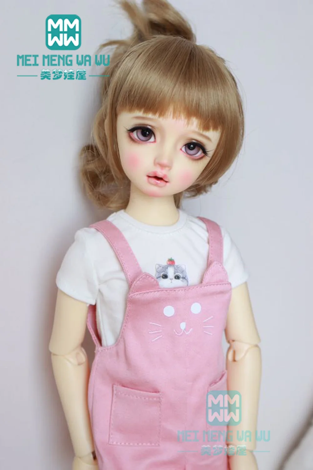 Одежда для кукол bjd аксессуары для 43 см 1/4 BJD MSD кукла модная футболка и джинсовый комбинезон