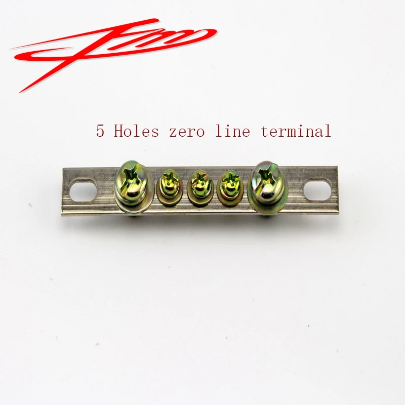 250V 15A 5way 7 Way 10 way прямой заземляющий провод ряд медный Электрический бар клеммный