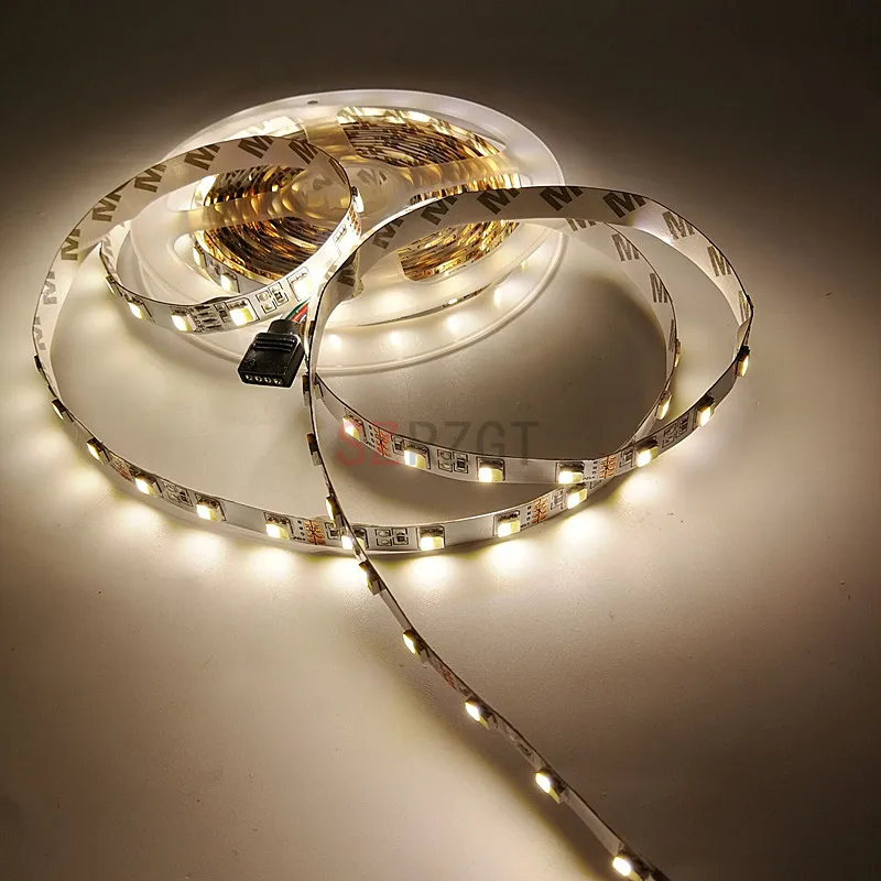 5 м Высокое качество 5050SMD WW + CW Светодиодная лента цветовая температура