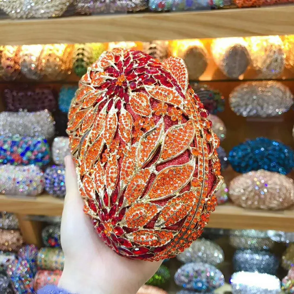 Роскошный Дамский клатч XIYUAN с кристаллами Красного/синего/цвета шампанского