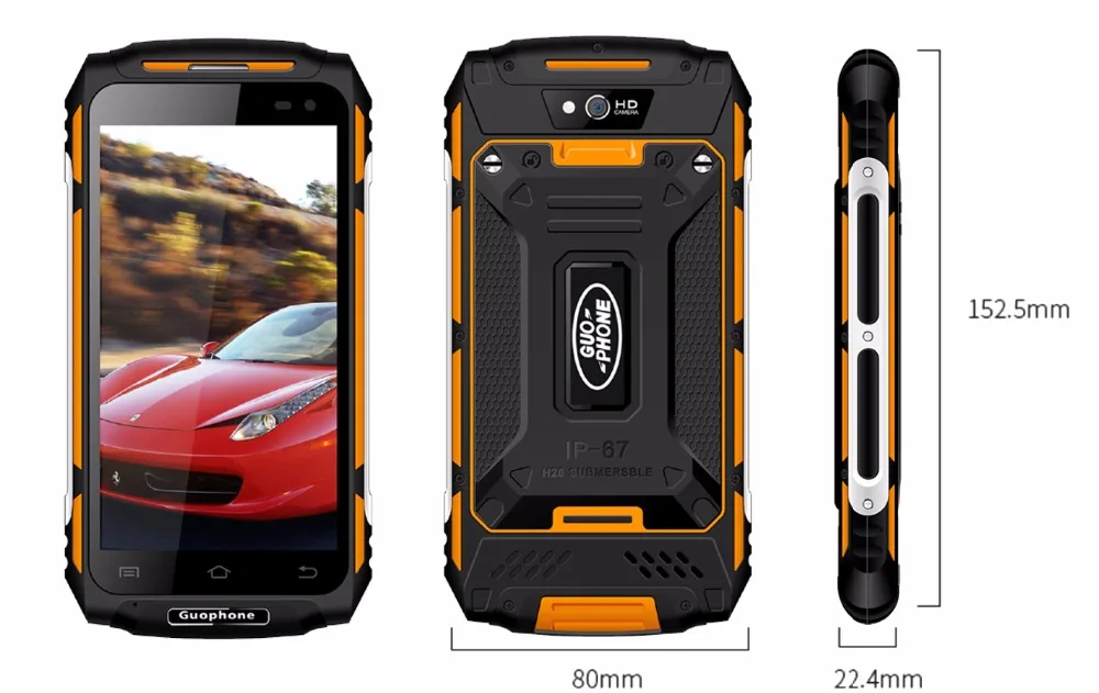 Guophone X2 5," 5500 мАч MTK6737 четырехъядерный процессор 2 Гб ОЗУ 16 Гб ПЗУ Android 6,0 gps 8MP 3g WCDMA LTE водонепроницаемый смартфон Rover X2