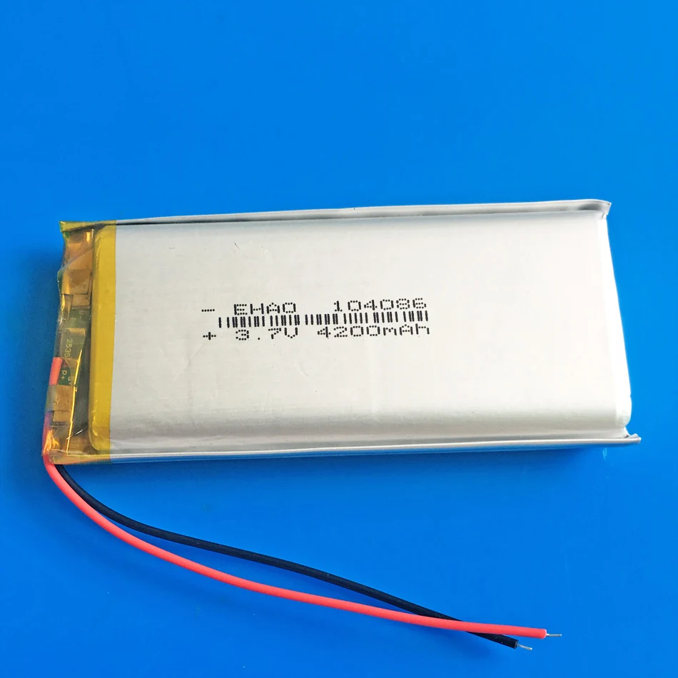 Литий-полимерная аккумуляторная батарея 3 7 в 4200 мАч для GPS DVD PDA PAD power bank