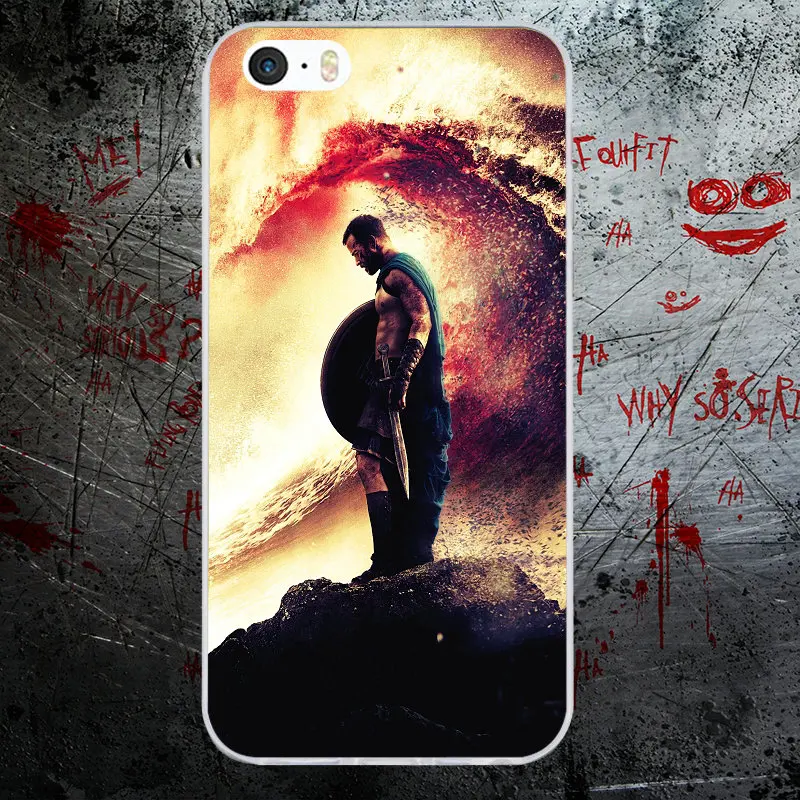 Мягкий силиконовый чехол из ТПУ для iPhone 4 4S 5 5S SE 6 6S Plus 7 8 8Plus X Fundas Coque Spartan 300 Warrior Movie |