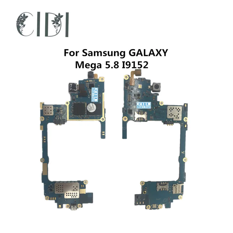 Марка CIDI полная рабочая используется оригинальная плата для samsung GALAXY Mega 5,8 I9152 материнская плата логическая материнская плата MB Plate