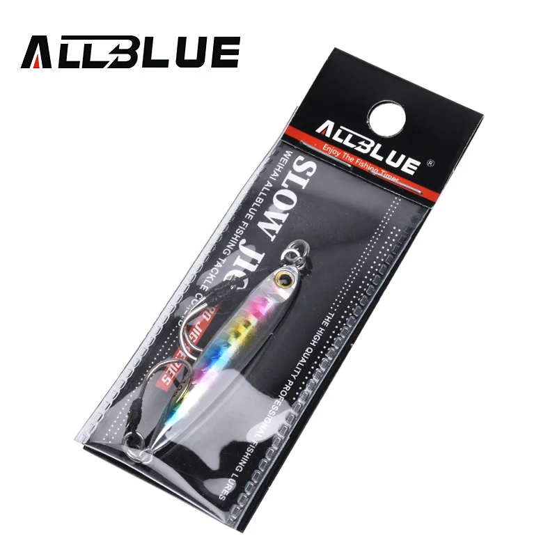 ALLBLUE новая медленно тонкая металлическая забрасывающаяся ложка 10 г 15