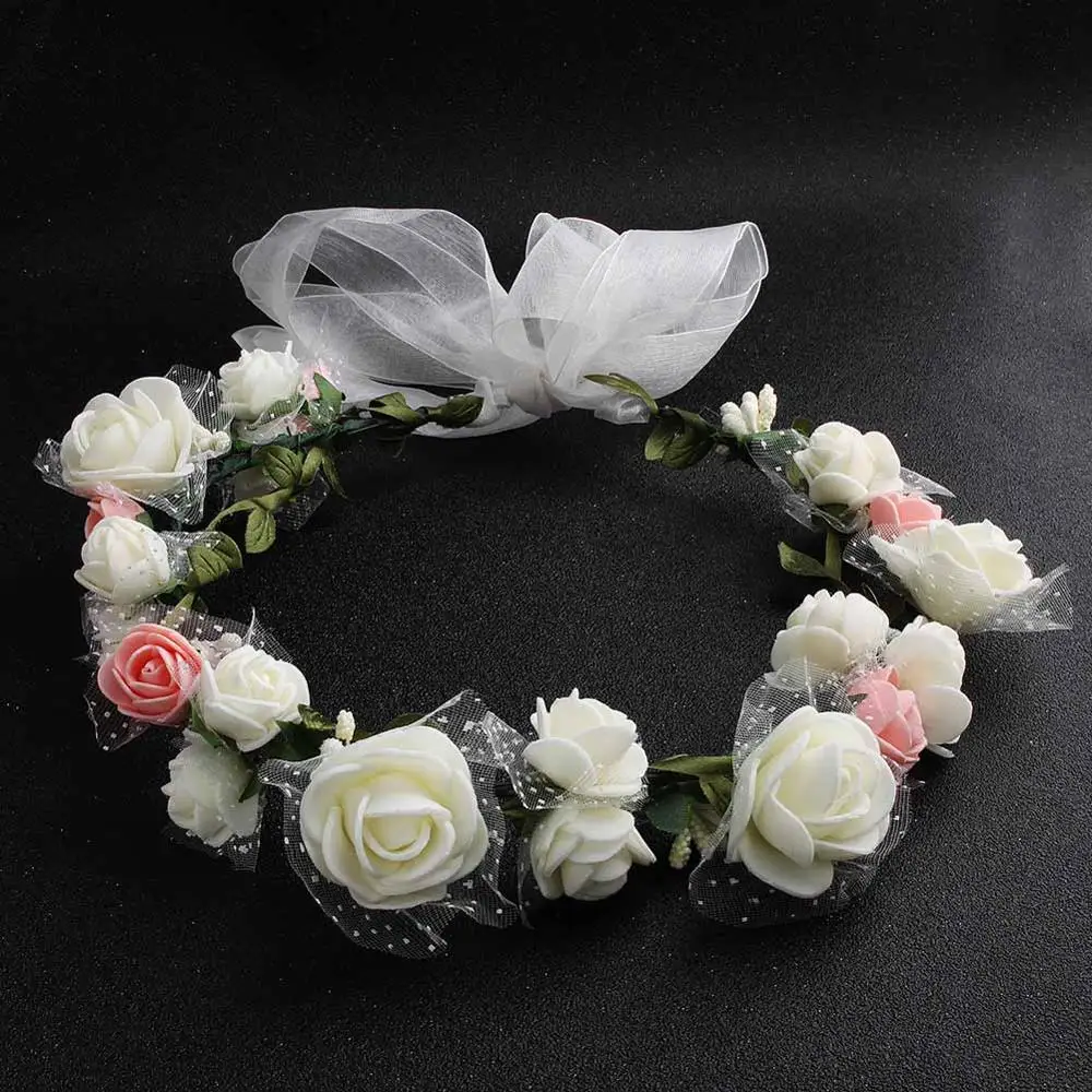 HS-J4726-Whitepink Miallo, цветочные короны и диадемы, свадебные аксессуары для волос, для невесты, подружек невесты, для женщин, девочек, лоза, головные уборы - Окраска металла: HS-J4726-Whitepink