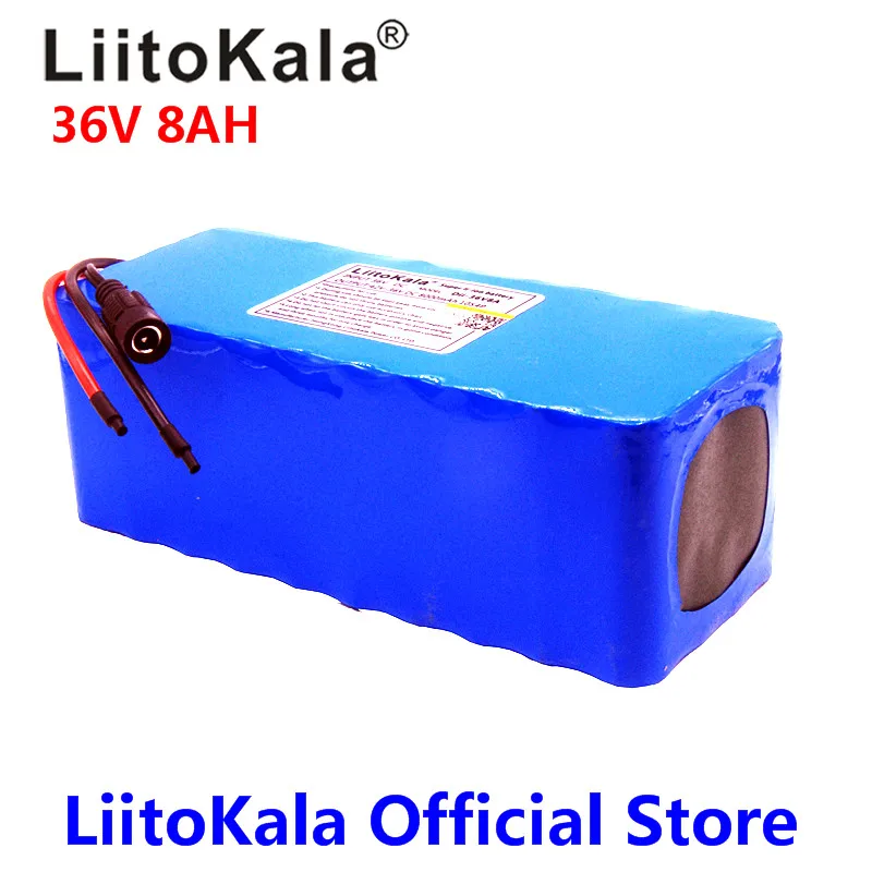 Литиевый аккумулятор LiitoKala 36 В 8 Ач 500 Вт 42 в 18650|battery 36v 8ah|36v 6ahbattery |
