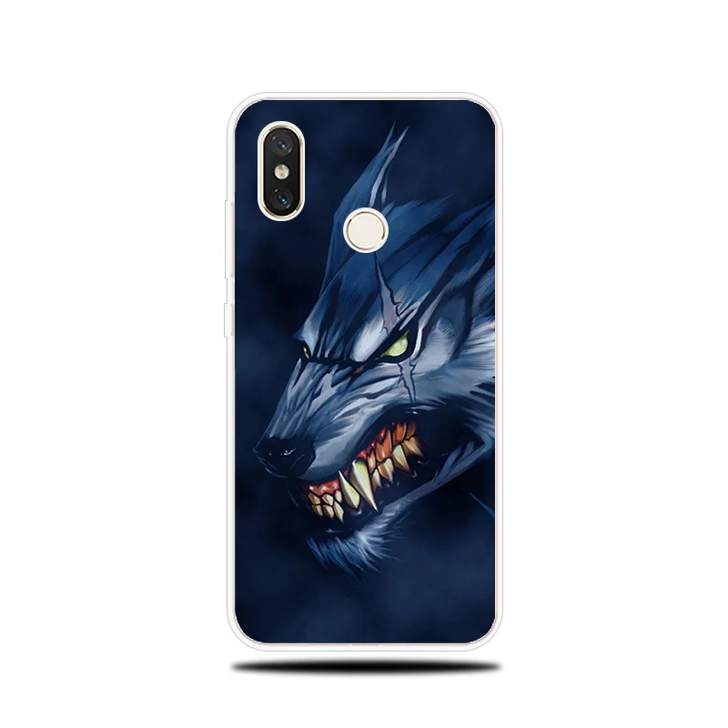 Силиконовый чехол с рисунком дикого волка для Xiaomi mi 5x A1 A2 6 6X Note 3 8 9 SE Lite Pro x 2 S Pocophone