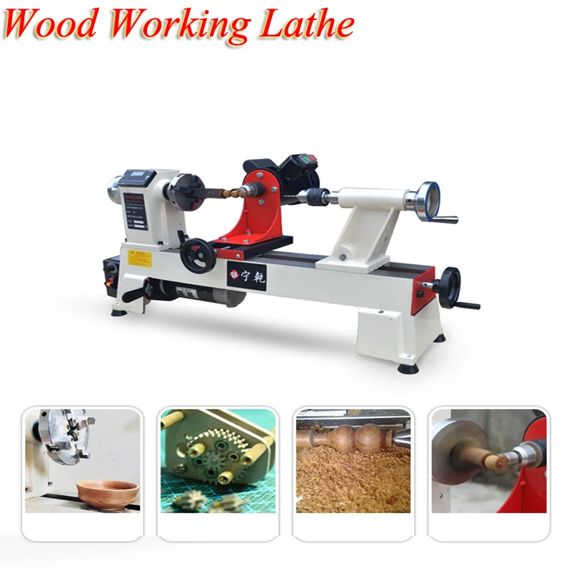Woodworking Lathe Diy Micro Machine Tool Wood Bead Processing Machine Mini Home Multi-function Small Bead Machine JWL-1218VD