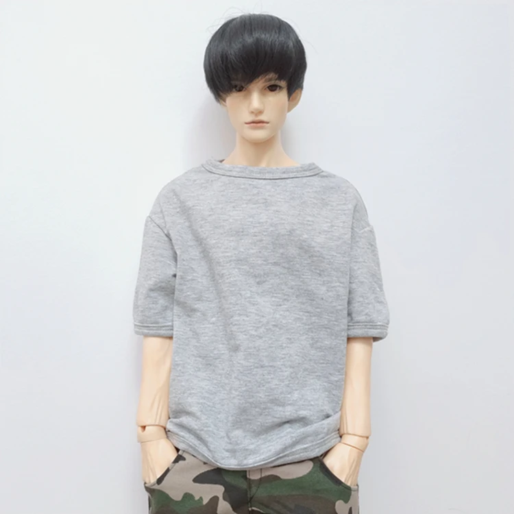 Хлопковая футболка с короткими рукавами аксессуары для кукол 1/3 1/4 1/6 BJD, Повседневная Одежда для кукол, футболки Одежда для кукол ручной работы Игрушки для девочек