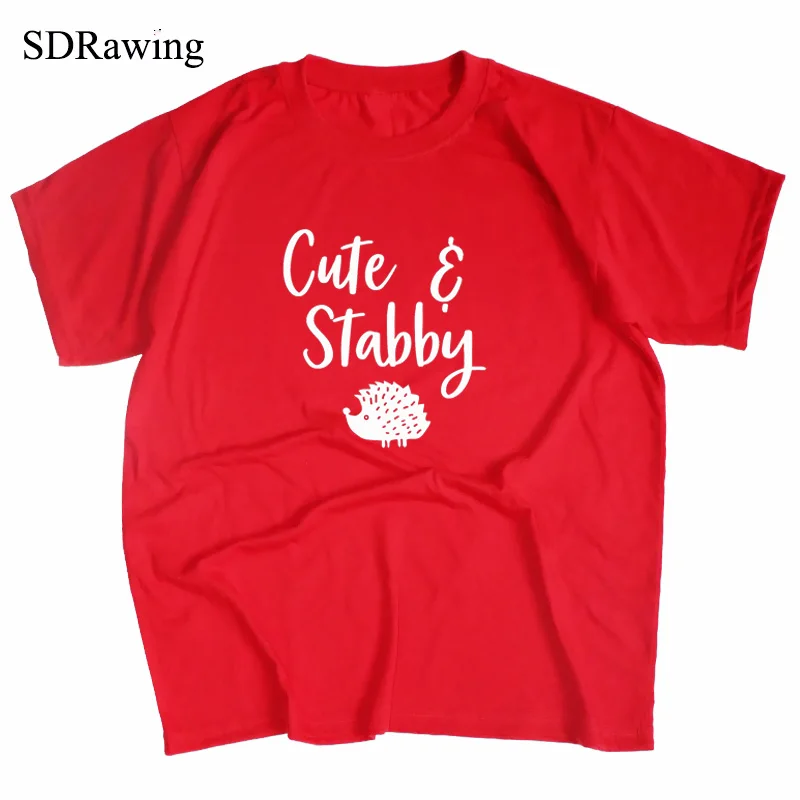 Забавная рубашка ежик футболка для женщин девушек забавный подарок на день