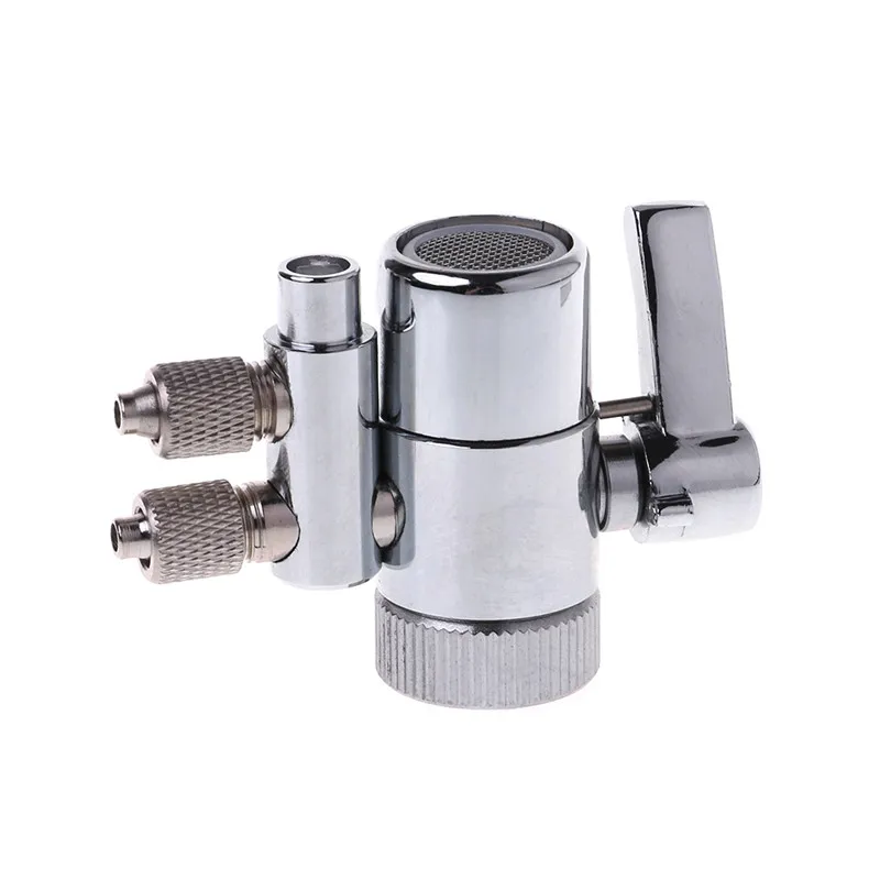 Diverter Valve Фильтр для воды кран Двойной перепускной клапан M22 до 1/" хромированная латунь - Цвет: Diverter Valve
