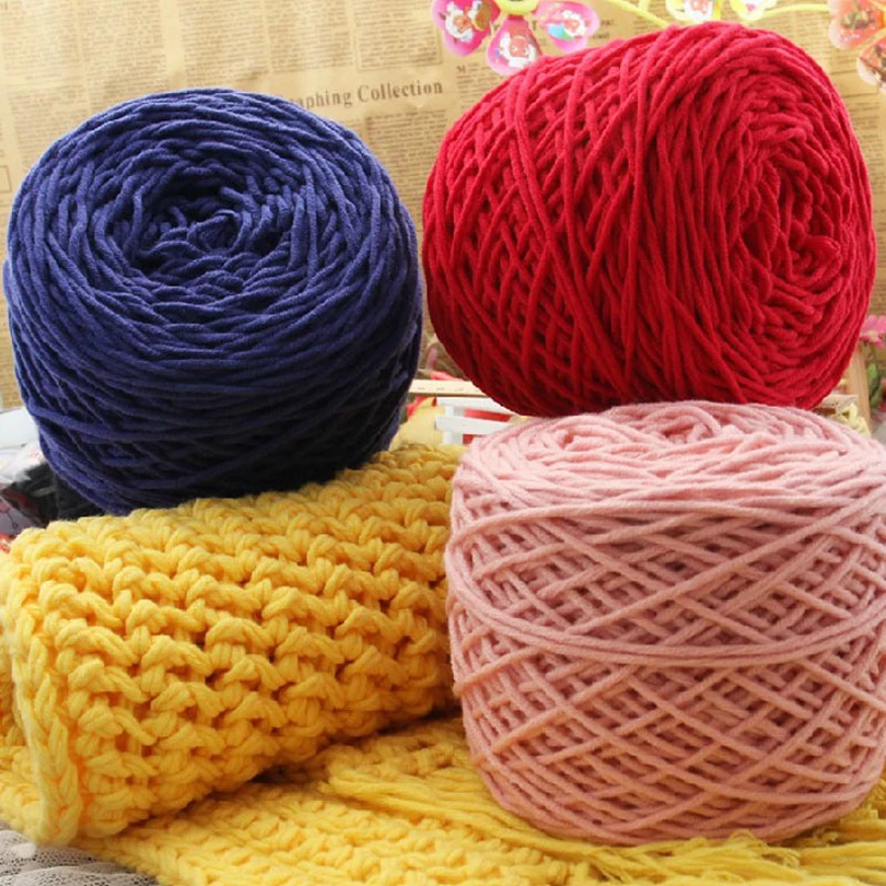 Многожильная проволока молочный хлопок хлопчатобумажная вязаная шапка шарф