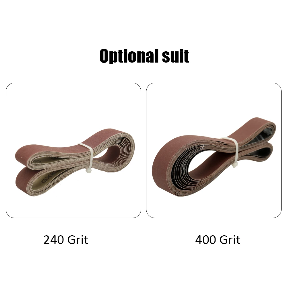 10 Pack 400/240 грит 1 дюйм в ширину 30 дюймов длинная красная жесткая абразивная ткань