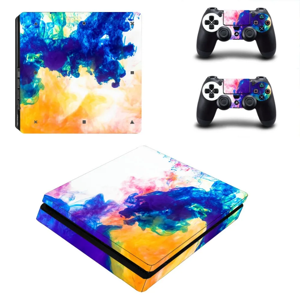 PS4 тонкая кожа Стикеры s для игровая приставка Сони 4 Slim консоли и контроллера