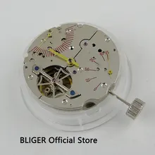 Классический винтажный BLIGER резерв мощности Морская Чайка ST2505 автоматический механический механизм даты M1A