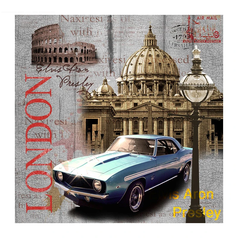 5D алмазная вышивка сделай сам автомобиль в Лондоне улица живопись крестиком