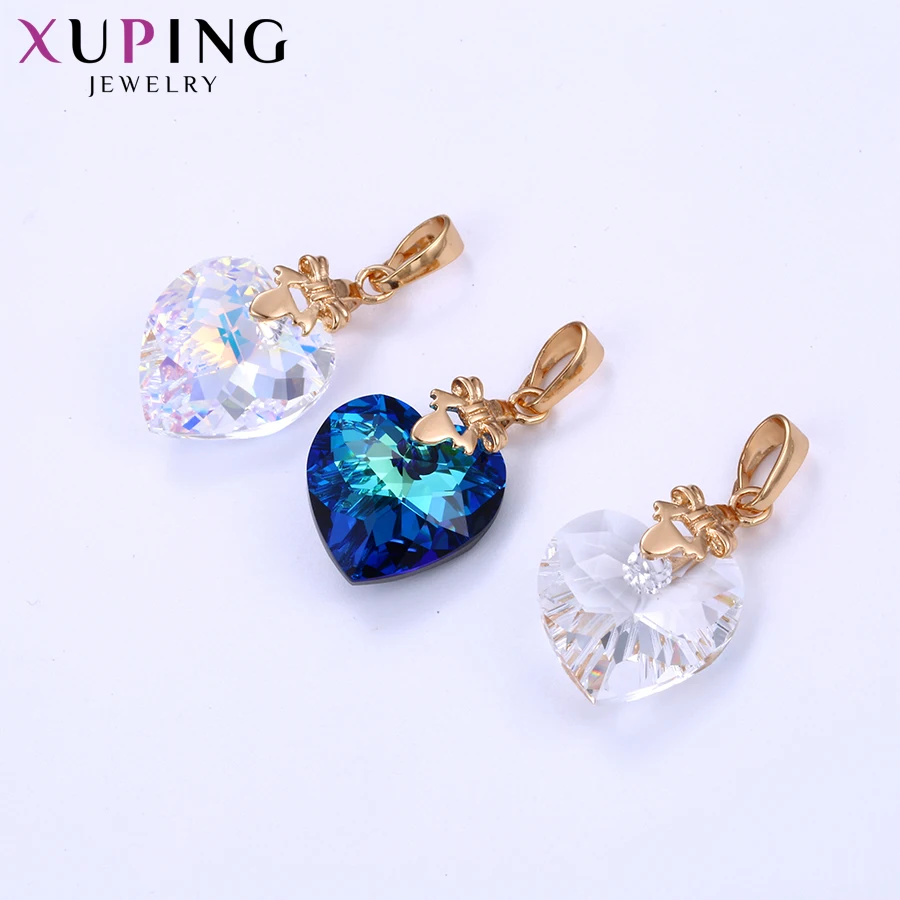 Xuping ювелирные изделия подвески ожерелья в форме сердца кристаллы от Swarovski сладкий маленький свежий рождественские подарки S141.2-34072