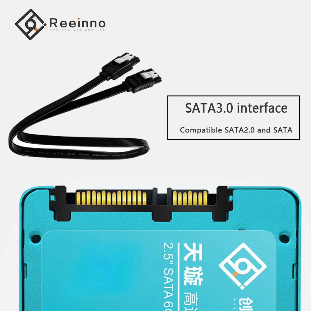 Reeinno ssd жесткий диск 1 ТБ 512GB for ноутбук 2.5 SATA твердотельный накопитель для
