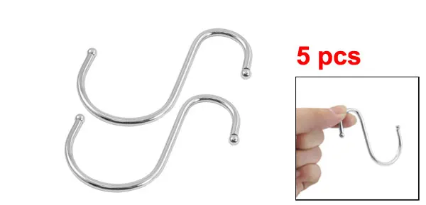 2016 популярная в Европе ТКАНЬ металлический s образный крюк 5 шт 65 мм шаровой конец