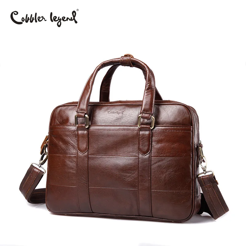 Cobbler Legend мужской портфель из натуральной кожи брендовый деловой для ноутбука