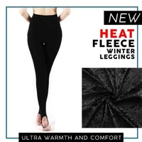 women heat fleece winter stretchy leggings warm fleece lined slim thermal pants m23