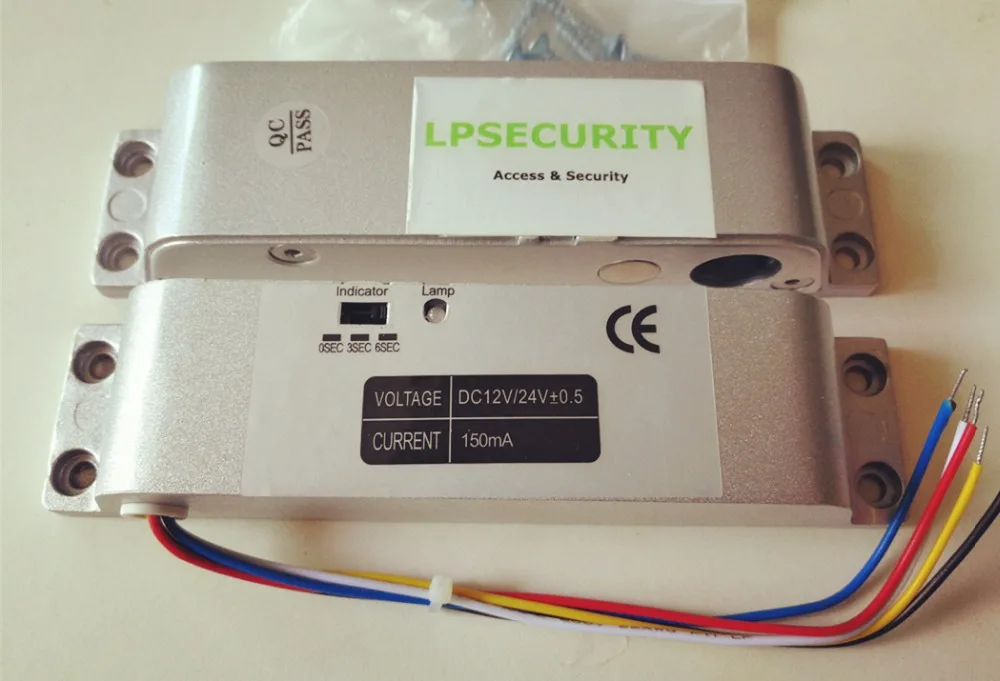 LPSECURITY DC12V с таймером, безопасный Электрический замок для двери, замок для контроля доступа, открытая установка
