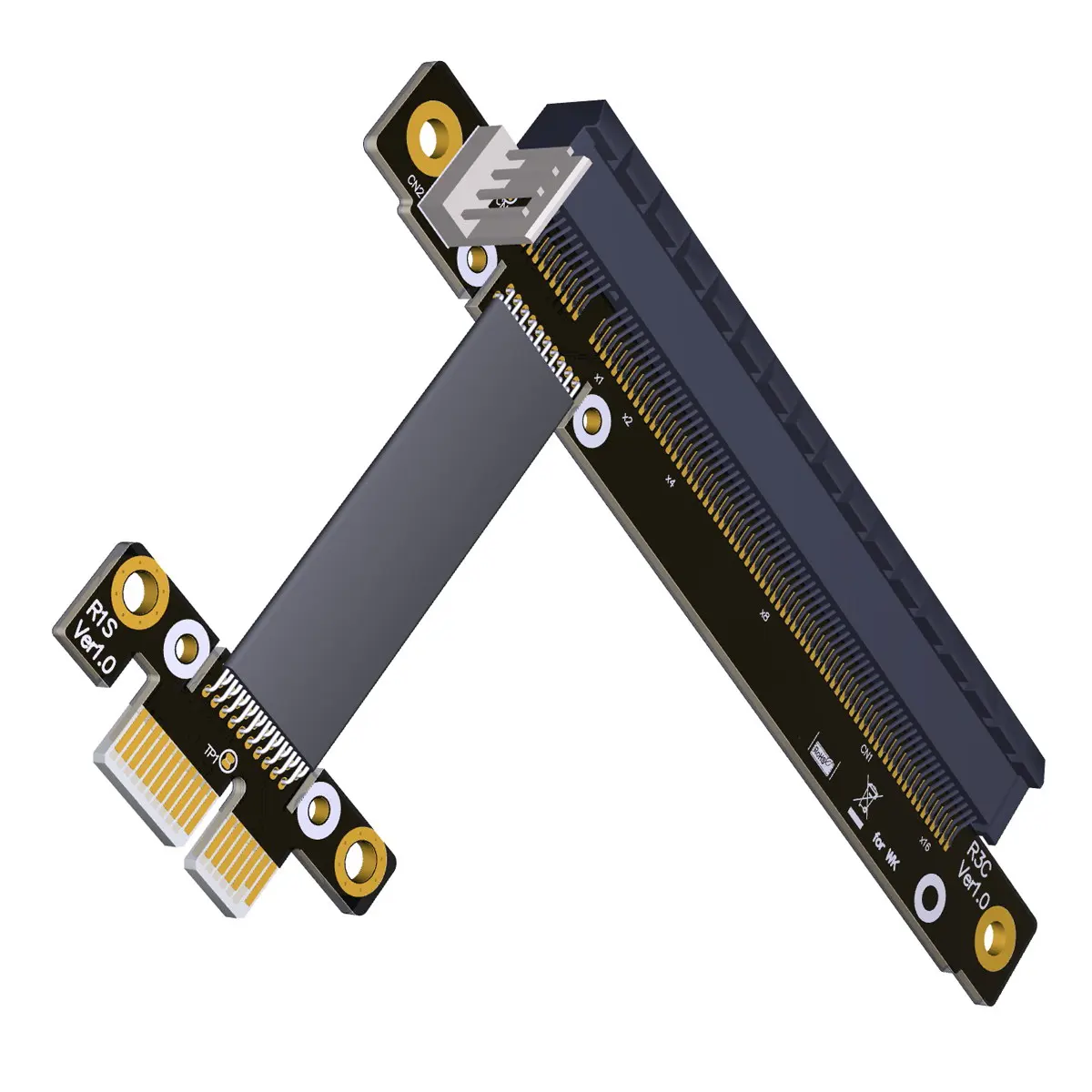 Переходник Chenyang 30 см 40 50 60 PCI-E Gen3.0 1x до 16x PCI-Express X16 расширитель Прямоугольный