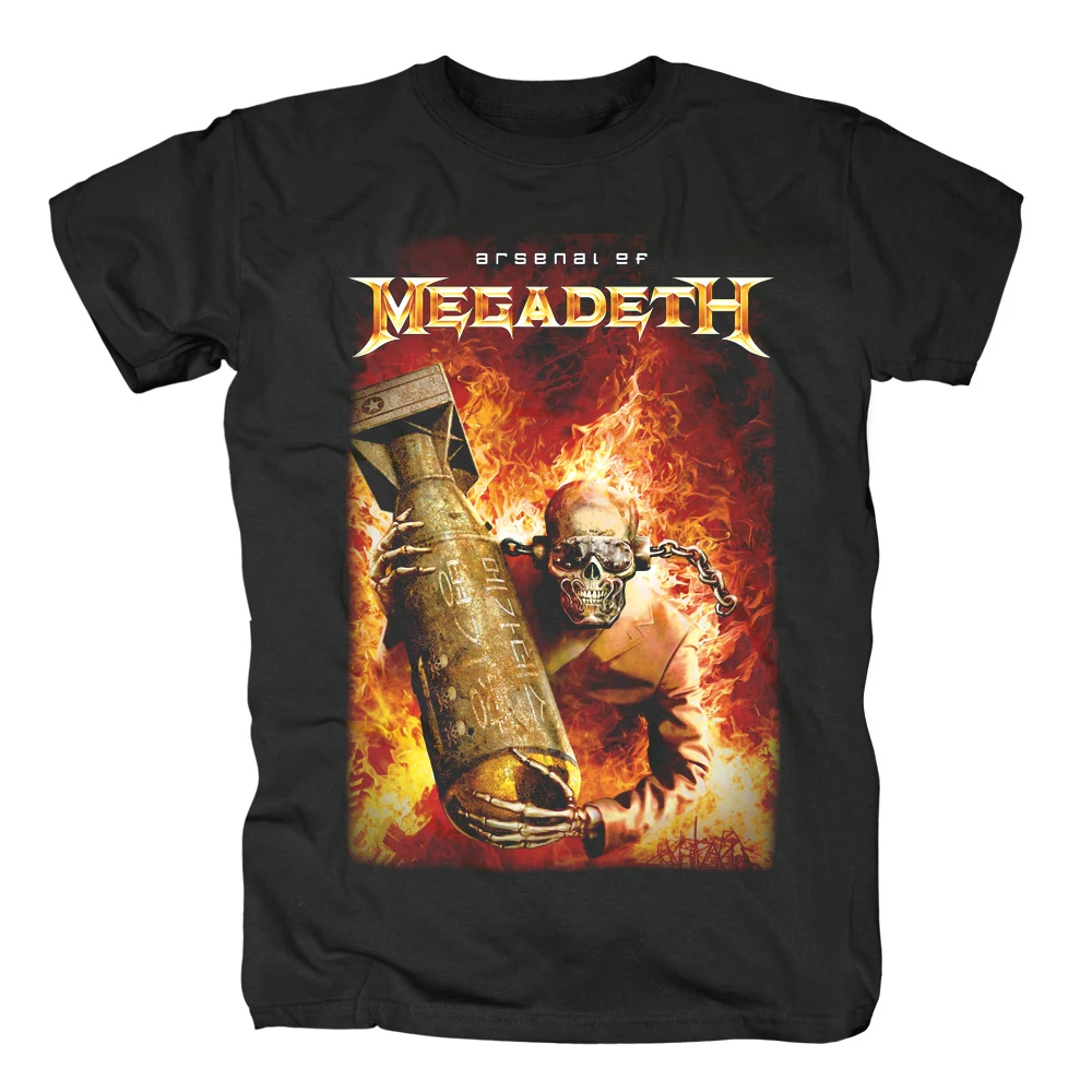 Bloodhoof Megadeth bomb drop speed metal thrash black Новая футболка азиатского размера