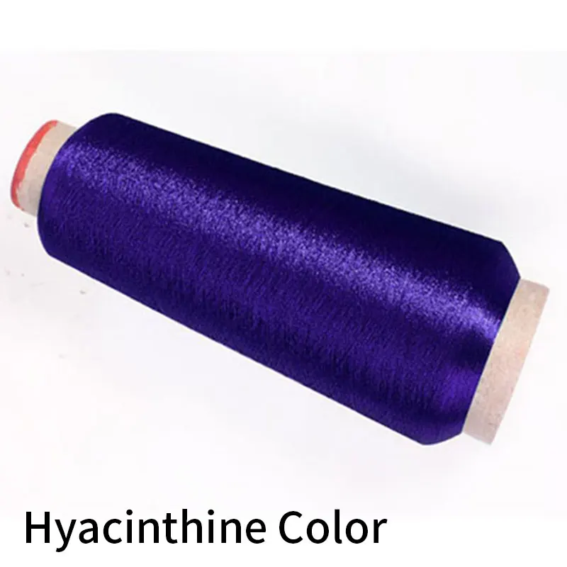 Hyacinthine Color Золотая Серебряная линия шелковая нить компьютерная вышитая проволока DIY Ручная вышивка крестом металлическая линия Золотая проволока тонкая проволока - Цвет: Hyacinthine Color