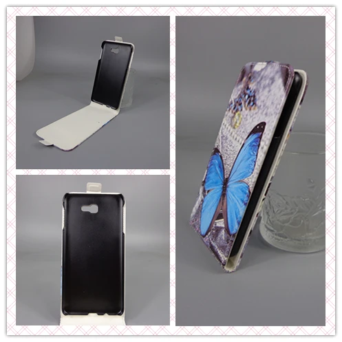 Для Samsung J7 Prime/On7 G6100 Двойная сим карта с милым рисунком Вертикальный флип чехол