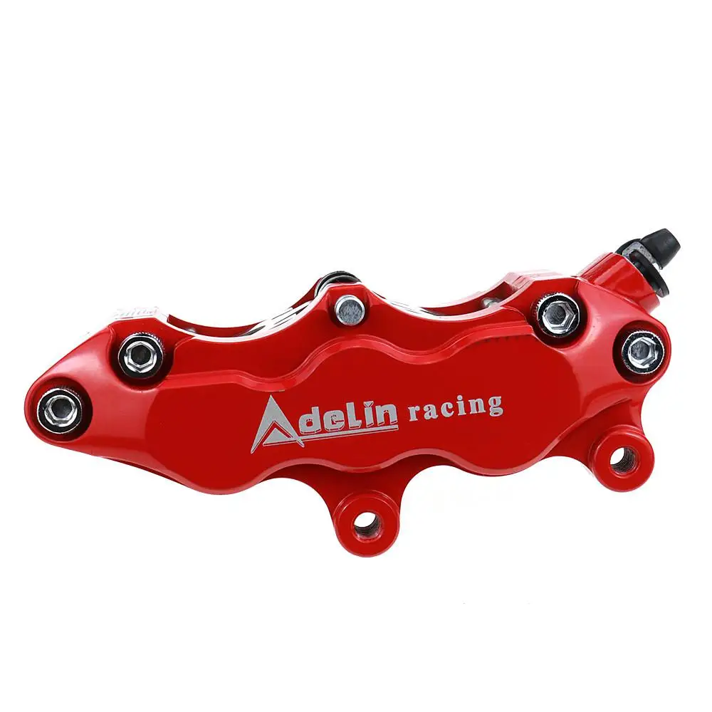 RED Мотоцикл тормозной суппорт 6 поршневой кованый алюминиевый Adelin Adl-06 для Honda Yamaha Мотоцикл Байк скутер изменить - Цвет: RED