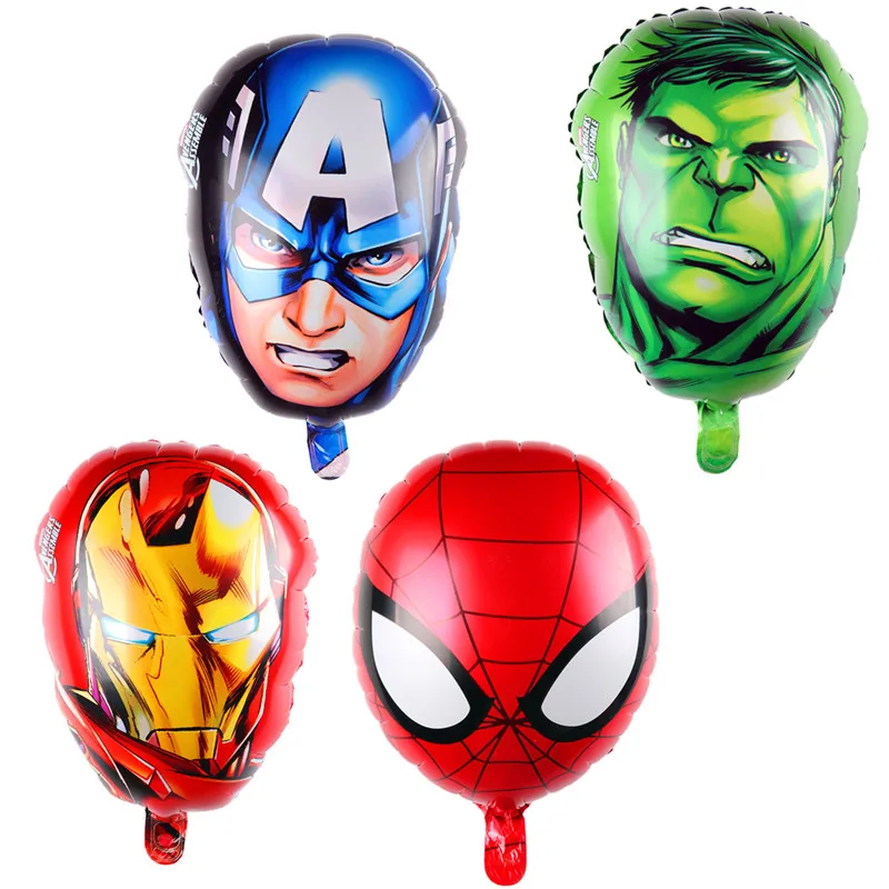 Мстители фольгированные шары Super Hero baby игрушки Халк Капитан Америка Супермен