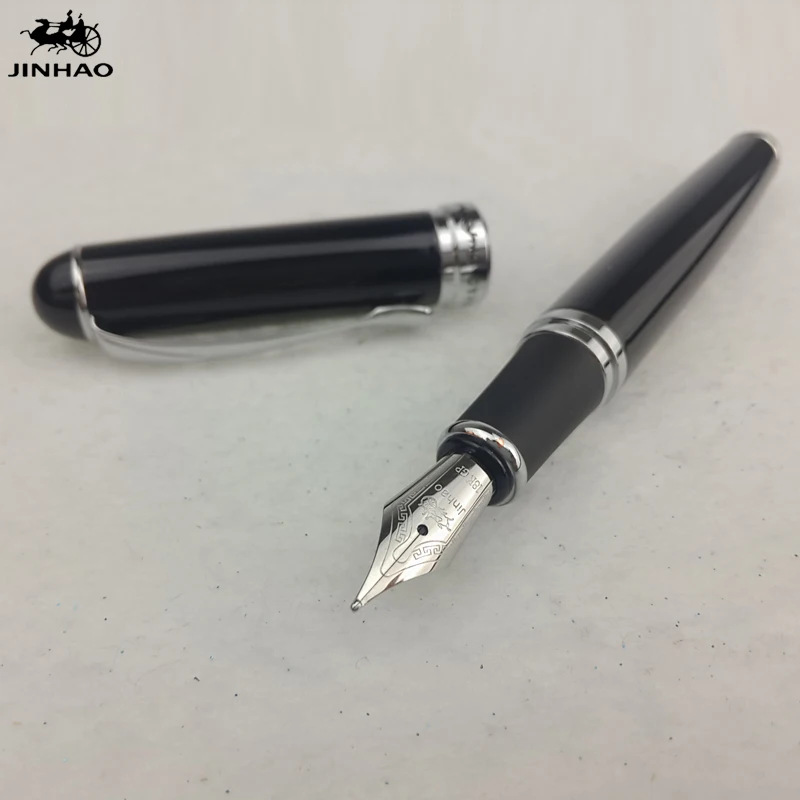 1 шт./лот Jinhao X750 авторучка 7 цветов черный/белый/красный серебряный зажим 18KGP Canetas