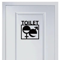 symbol mark for men and womens toilet vinyl sticker for shop office home cafe hotel toilets door decor wall stickers fashion