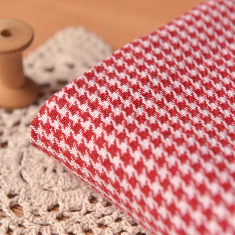 Ручной работы DIY ткань для ретро красный и белый киви Шерсть смешанная пальто