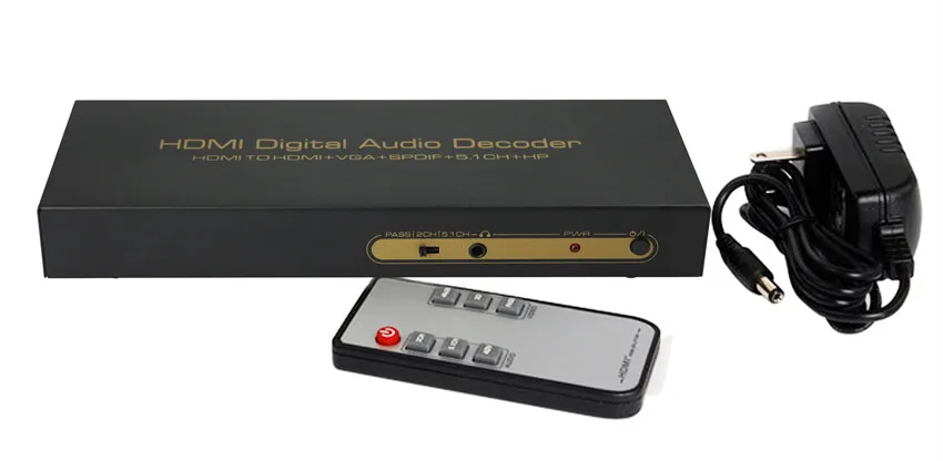 LINK-MI LM-HV03-Audio HDMI к HDMI+ VGA+ SPDIF+ 5.1CH+ H/P конвертер HDMI цифровой аудиодекодер аудио видео процессор HDMI к VGA