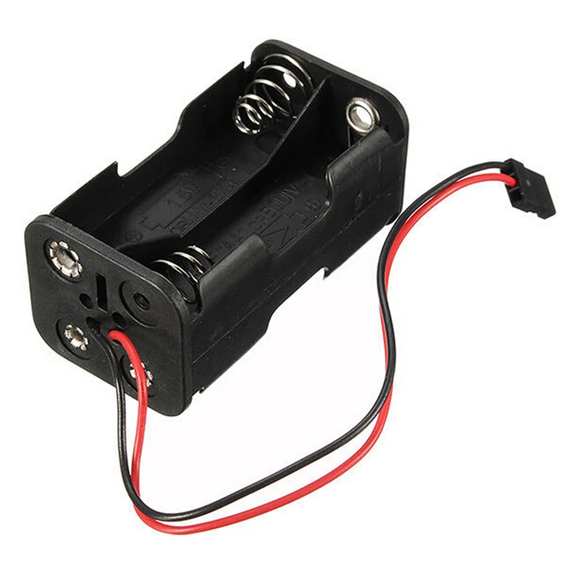 Двойная коробка 6 0 V 4xAA держатель батареи с штекер Futaba для радиоуправляемых