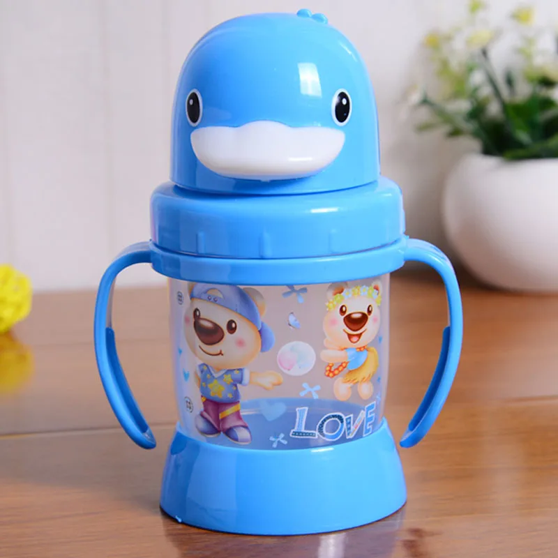 270 мл Новый питьевой дети мультфильм бутылки для воды BPA бесплатно пластиковых