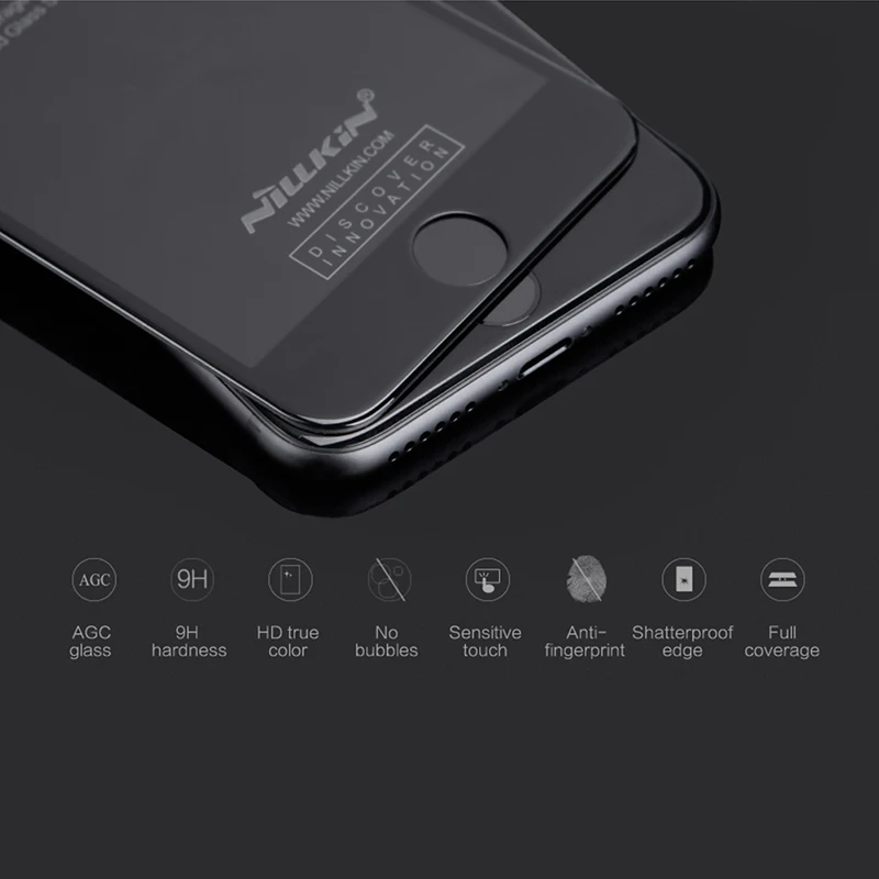 Полное покрытие 3D Закаленное стекло протектор экрана для iphone 8 Nillkin 9h Plus защитное 4