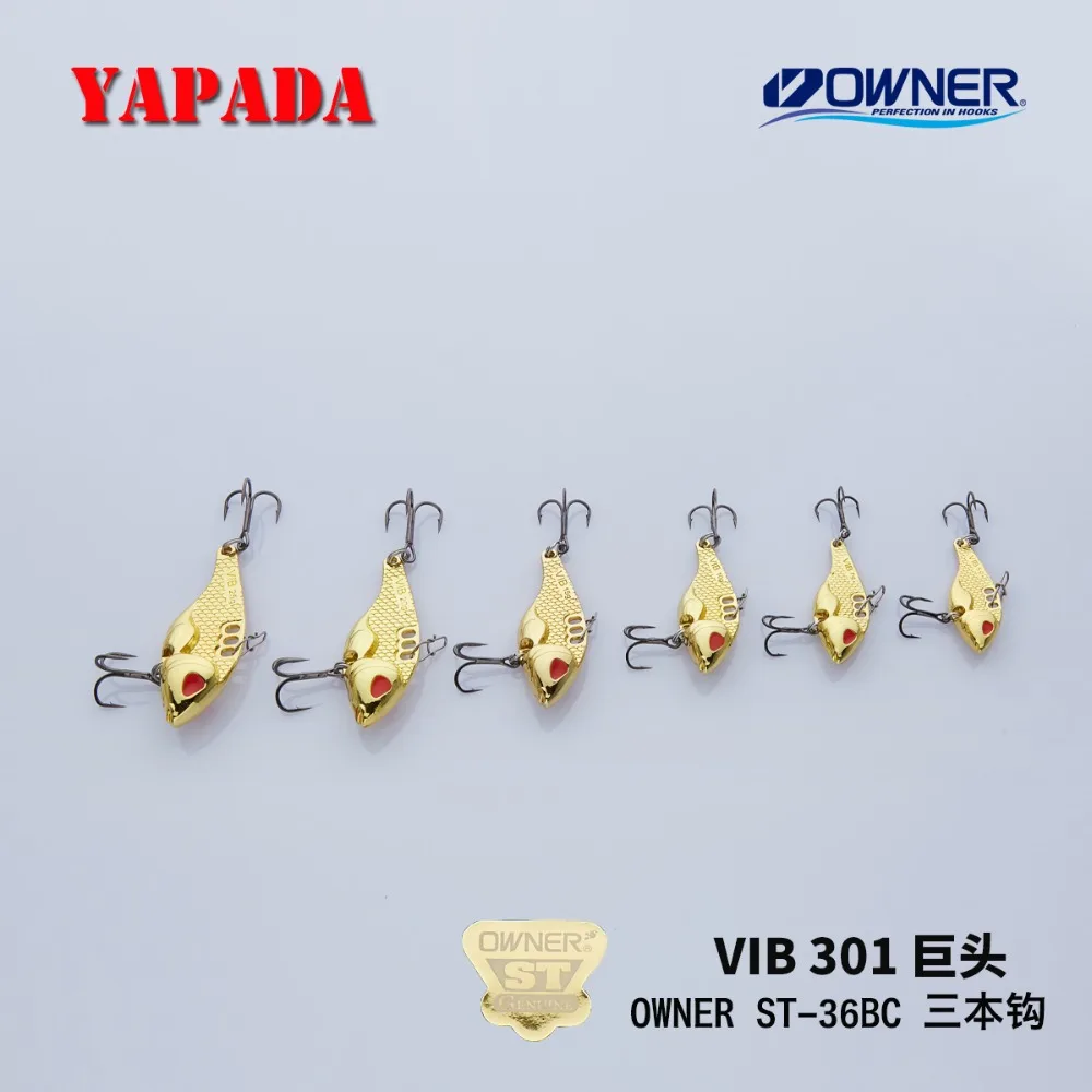 YAPADA VIB 301 Tycoon 5g/7g усиленный тройной крючок 35 38 мм перо многоцветный цинковый сплав