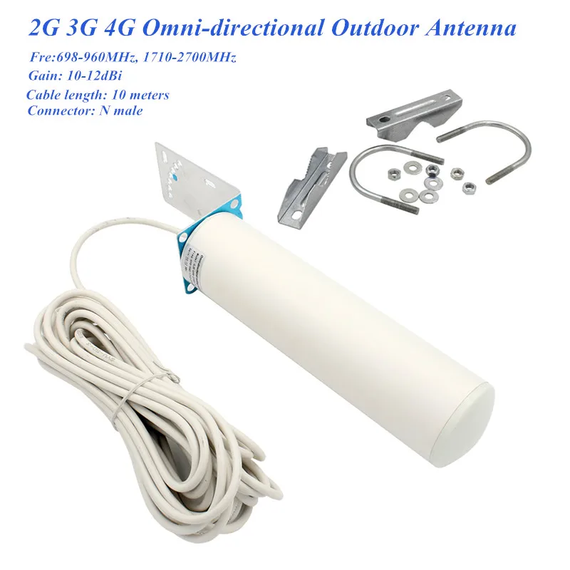 Mimo 4G внешняя антенна 2 4 ГГц Антенна 3G LTE 12dBi с N male/SMA male 5m/10m для усилителя мобильного