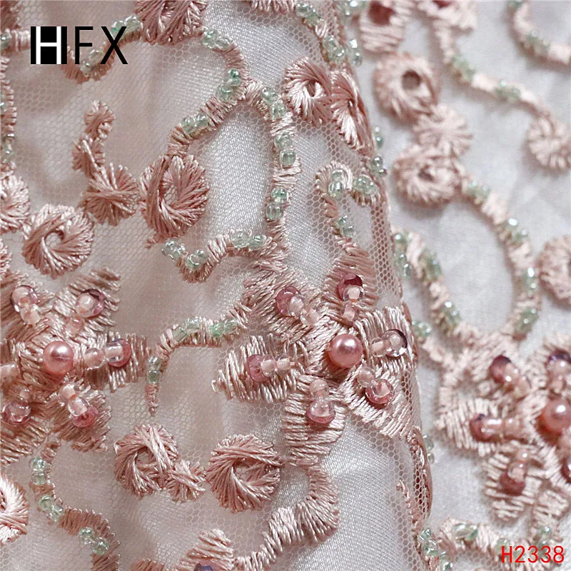 Африканская кружевная ткань с бисером высокое качество 2019 нигерийские