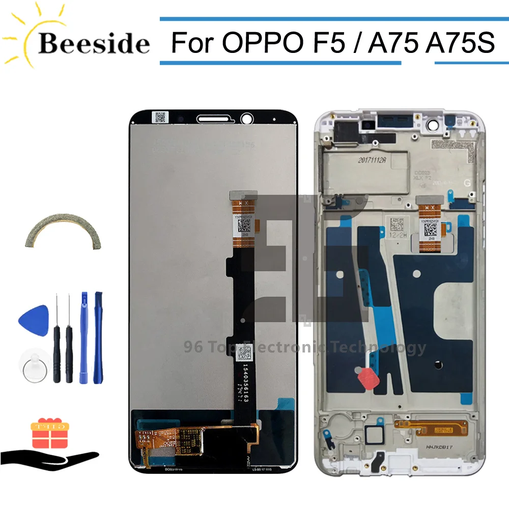 AA + качественный ЖК дисплей рамка 6 0 ''для OPPO F5 CPH1727 кодирующий преобразователь